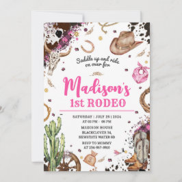 Invitación Primera Fiesta de Vaquera de Rodeo