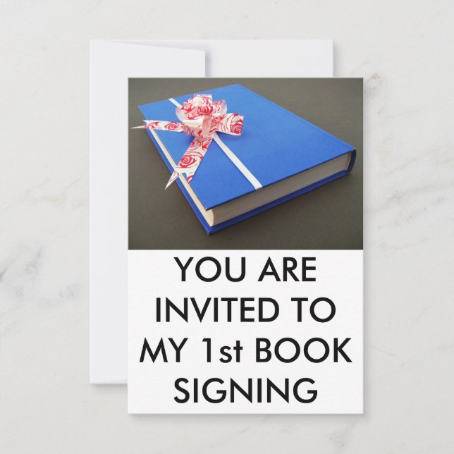 Invitación Primera firma del libro (Anverso)