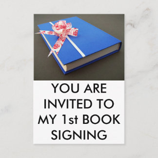 Invitación Primera firma del libro