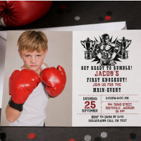 Primera foto de cumpleaños de boxeo Knockout