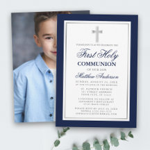 Primera foto de plata azul de la comunión sagrada