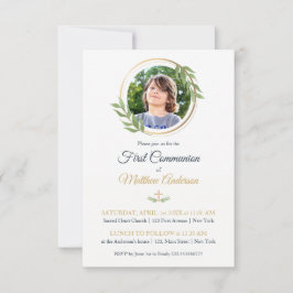 Invitación Primera fotografía Personalizado de la comunidad