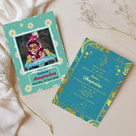 Invitación Primera imagen de bebé indio de arroz "Annaprashan