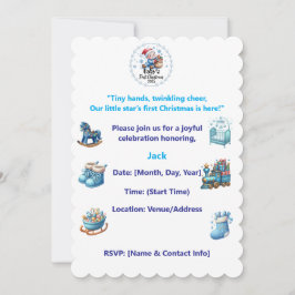 Invitación-Primera invitación para fiesta navideña