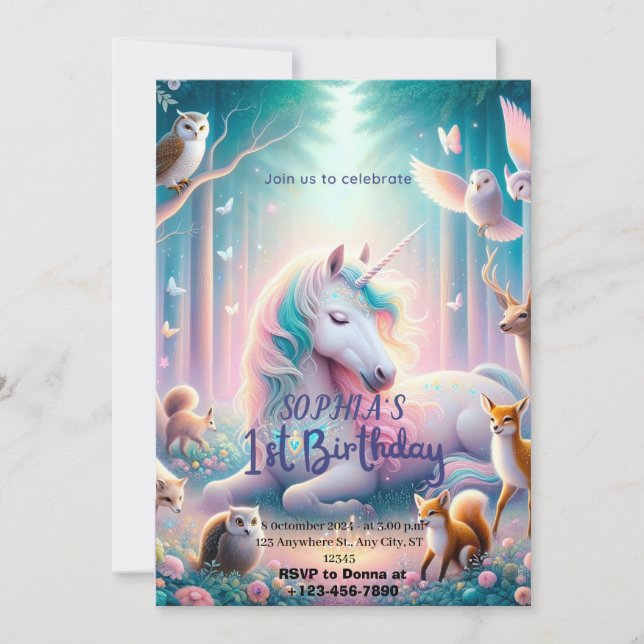 Invitación Primera invitación/Personalizable de fiesta de cum (Anverso)