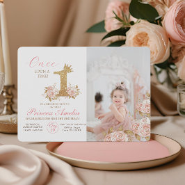 Invitación Primera princesa de la corona espumosa Fiesta de c