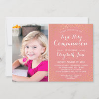PRIMERA SANTA COMUNIÓN mini oro confetti lindo cor