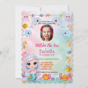 Invitación Primera sirena de cumpleaños de Oneder Oneder Ocea
