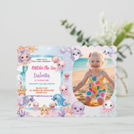 Invitación Primera sirena de cumpleaños de Oneder Oneder Ocea