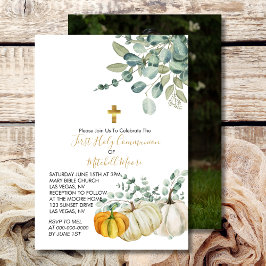 Invitación Primera vegetación de calabaza de calabaza de la c