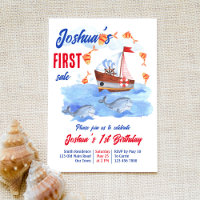 Primera venta de fiesta de primer cumpleaños náuti