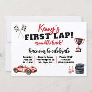 Invitación Primera Vuelta en la Pista, Fiesta de Cumpleaños d