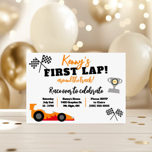 Invitación Primera Vuelta en la Pista, Fiesta de Cumpleaños d