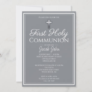 Invitación Primera y simple comunión sagrada