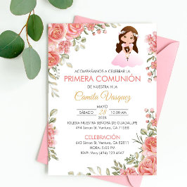 Invitación Primeras comunidades de rosas rosas rosas cúpulas 