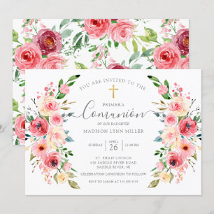 Invitación Primeras comunidades españolas florales