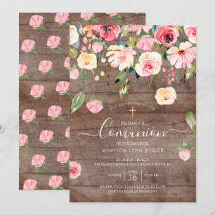 Invitación Primeras comunidades florales de castellano en rus