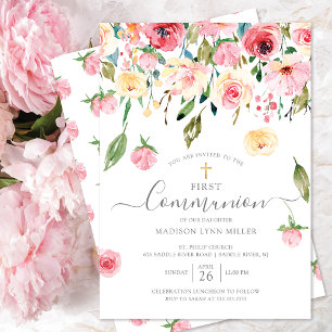 Invitación Primeras comunidades florales Rosas