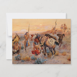 Invitación Primeras pistas de vagón de Charles M. Russell (19