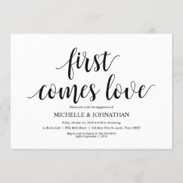 Invitación Primero viene el amor, el Partido de Compromiso in