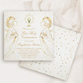 Invitación primeros ángeles de comunión
