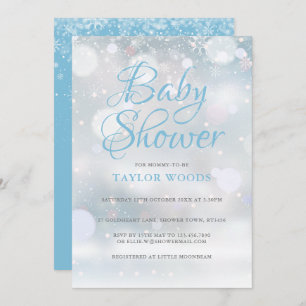 Invitación Primeros copos de nieve Baby Shower / Sprinkle