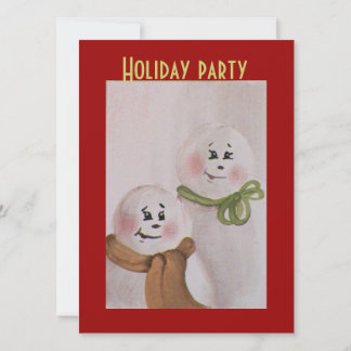 Invitación Primitivo del país: Navidades de Snowmen