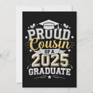 Invitación Primo Orgulloso De Un Graduado De 2025 Graduación
