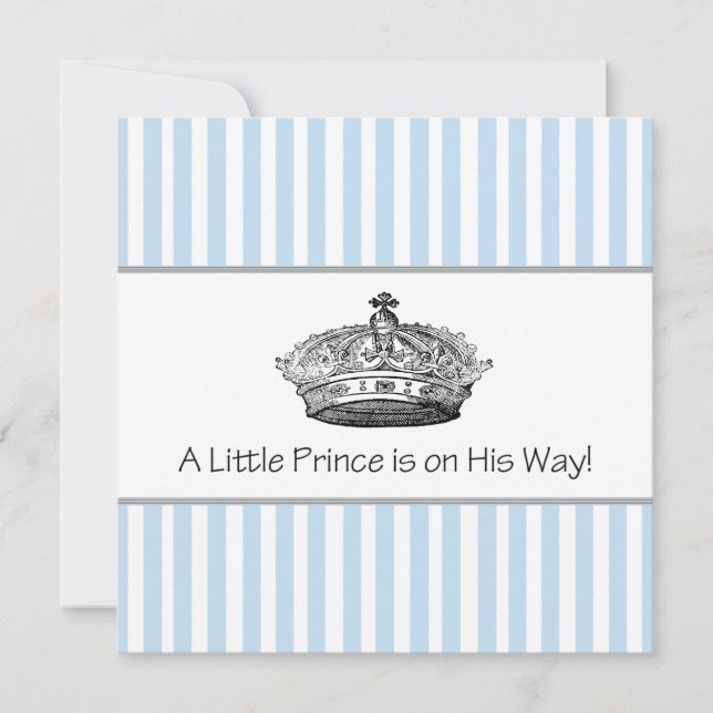 Invitación Prince Baby Boy Shower (Anverso)