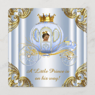 Invitación Prince Royal Carriage Prince Baby Shower