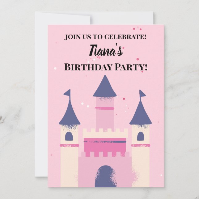 Invitación Princesa (Anverso)