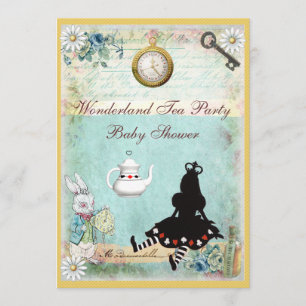 Invitación Princesa Alicia en el país de las maravillas Fiest