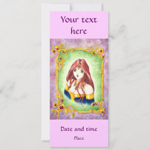 Invitación Princesa Anime