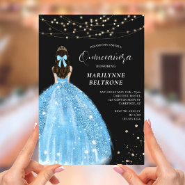 Invitación Princesa Azul Periwinkle