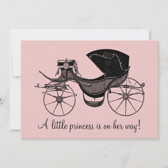 Invitación Princesa Baby Shower (Anverso)