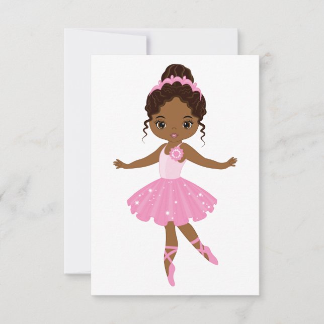 Invitación Princesa Ballerina (Anverso)