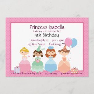 Invitación Princesa Birthday