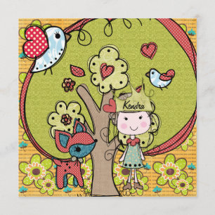 Invitación Princesa Birthday Invitation de la naturaleza