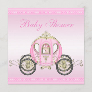 Invitación Princesa bonita Coach Pink Baby Shower