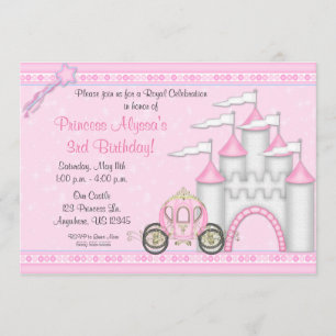 Invitación Princesa Castle Birthday Invitation