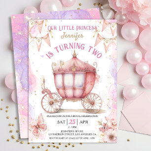 Invitación Princesa chica de Érase una vez el segundo cumplea