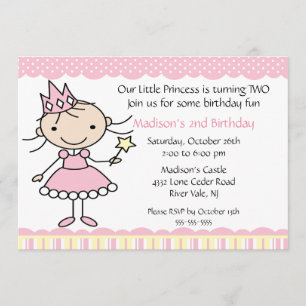 Invitación Princesa Dance Birthday Invitation