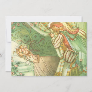 Invitación Princesa de Belleza Durmiente, cuento de hadas vin