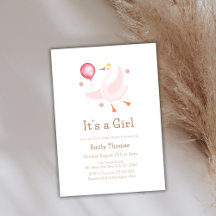 Princesa de danza rosa Swan Balloon Baby Shower