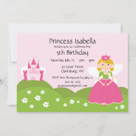 Invitación Princesa de hadas Birthday