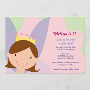 Invitación Princesa de hadas Party Invite
