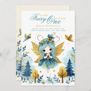 Invitación Princesa de Hadas Primer Cumpleaños o EDIT EDIT ED