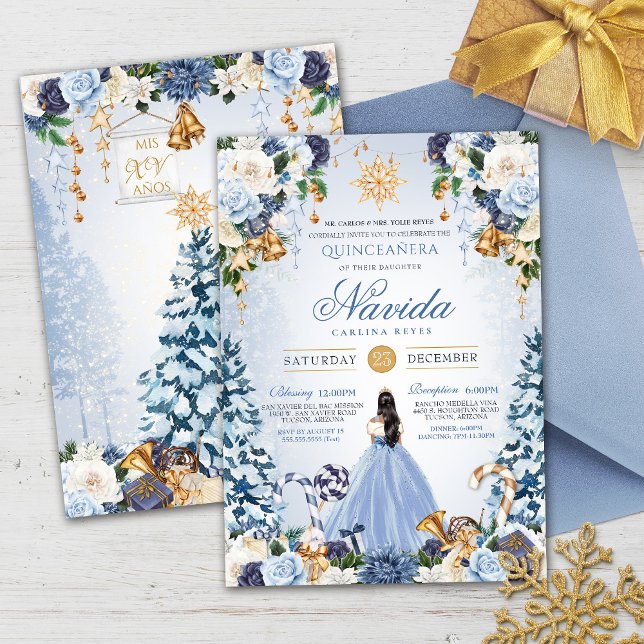 Invitación Princesa de Nieve en vacaciones de invierno (Subido por el creador)