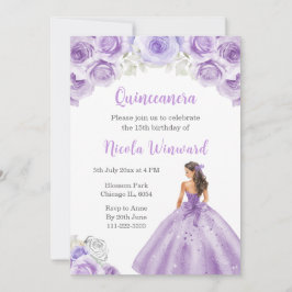 Invitación Princesa de Quinceanera