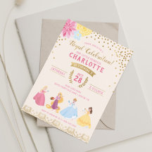 Princesa Disney | Confeti Dorado Floral